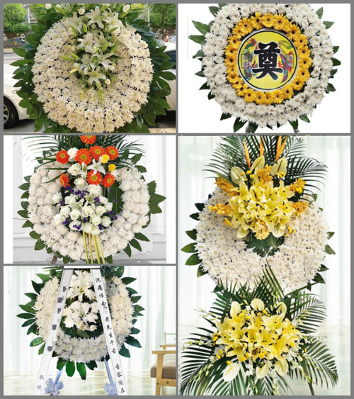 湖南常德武陵区东江街道白龙村花圈速递